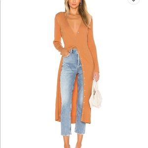 525 - Wide Rib Long Cardigan - sz Small (never worn)